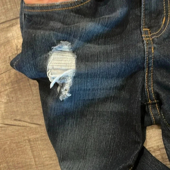 Judy Blue - Dark Blue Denim Distressed Skinny Jeans - Size 3/26 - Picture 8 of 12